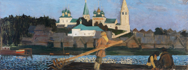 On The Volga od Boris Michailowitsch Kustodiew
