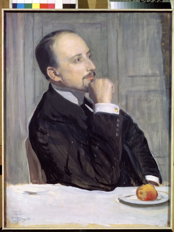 Portrait of the artist Eugene Lanceray (1875-1946) od Boris Michailowitsch Kustodiew
