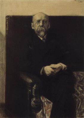 Portrait of the author Fyodor Sologub (1863-1927)