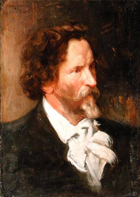 Portrait of Ilja Repin (1844-1930) od Boris Michailowitsch Kustodiew
