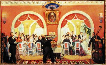Wedding Feast od Boris Michailowitsch Kustodiew