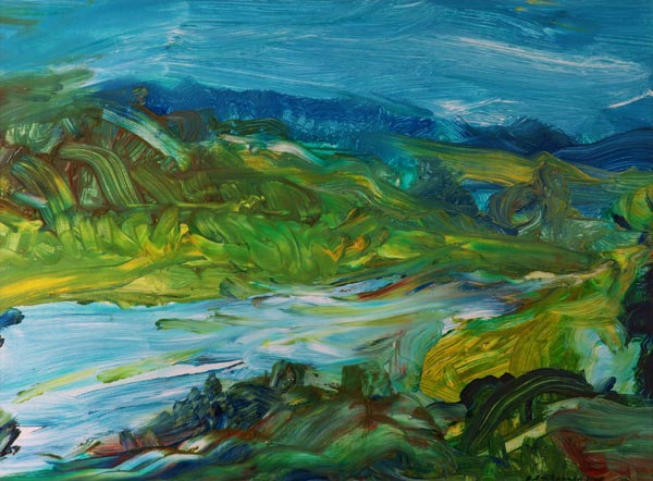 Blue River Landscape II od Brenda Brin  Booker