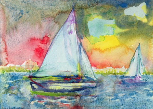 Sailboat Evening od Brenda Brin  Booker
