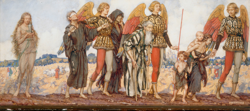 Angels leading the Poor od Brickdale Eleanor Fortescue