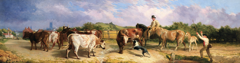 Road to Gloucester Fair od Briton Riviere