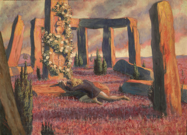 Mourning Youth at Stonehenge , Sossnick. od Bruno Sossnick