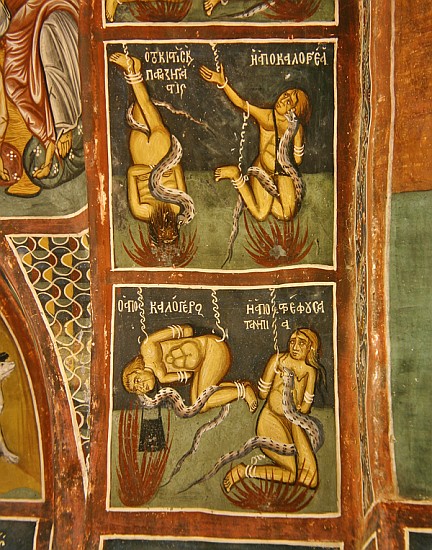 The Damned: The Usurer and the Sinful Nun (above), the Lapsed priest and the Bad Mother (below) od Byzantine
