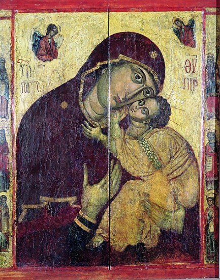 The Virgin Eleousa, from Nessebar, Bulgaria, 13th-14th century od Byzantine