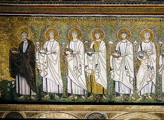 Group of saints and martyrs od Byzantine School
