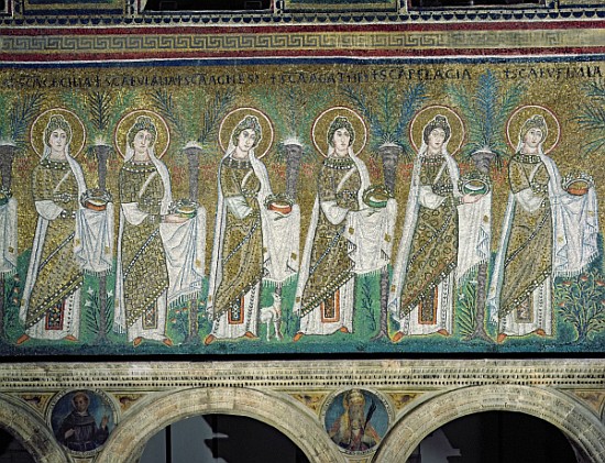 Group of Virgin Martyrs od Byzantine School