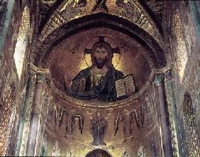 View of the apse depicting the Christ Pantocrator and the Virgin at Prayer Surrounded by Archangels