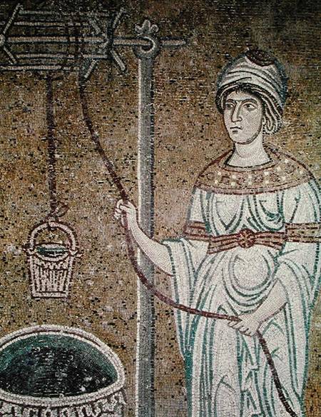 The Woman of Samaria od Byzantine School