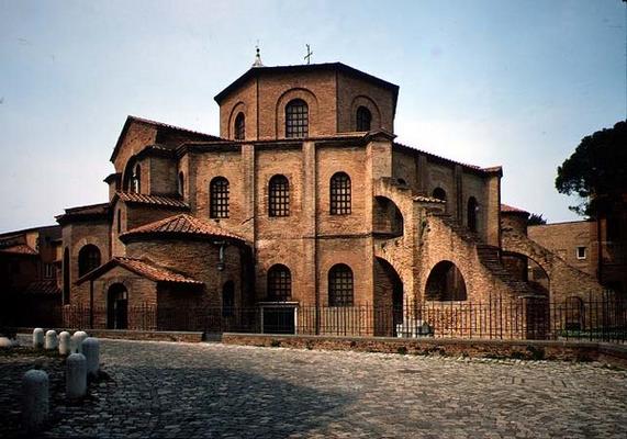 Rear facade of the church, c.547 AD (photo) od Byzantine School, (6th century)