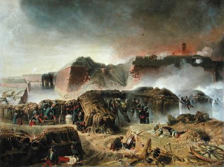 Siege of Antwerp od C. Courtois d'Hurbal