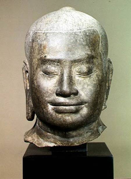 Head of King Jayavarman VII (r.1181-c.1220) od Cambodian