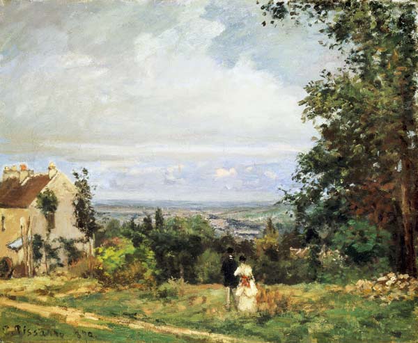 Countryside at Louveciennes od Camille Pissarro