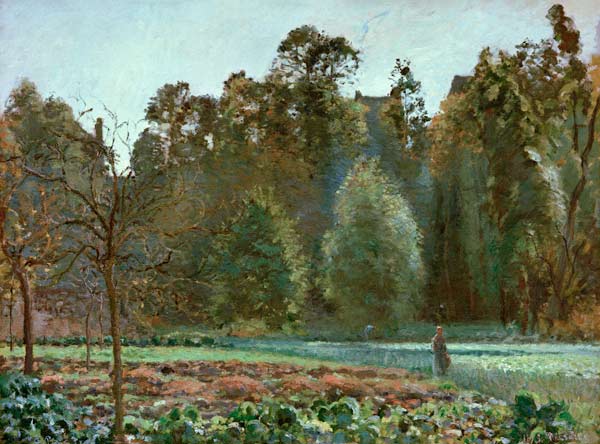 The cabbage field, Pontoise od Camille Pissarro