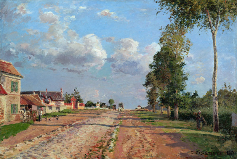 Route de Versailles, Rocquencourt od Camille Pissarro