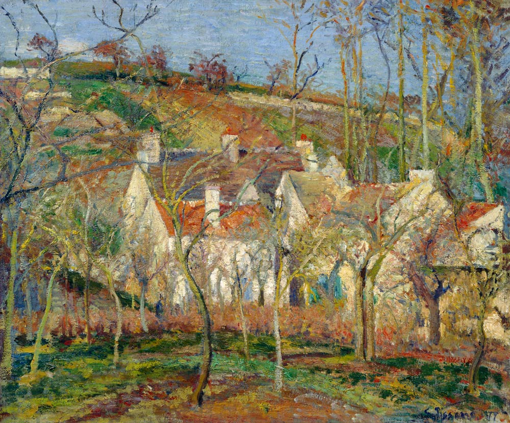 The red roofs od Camille Pissarro