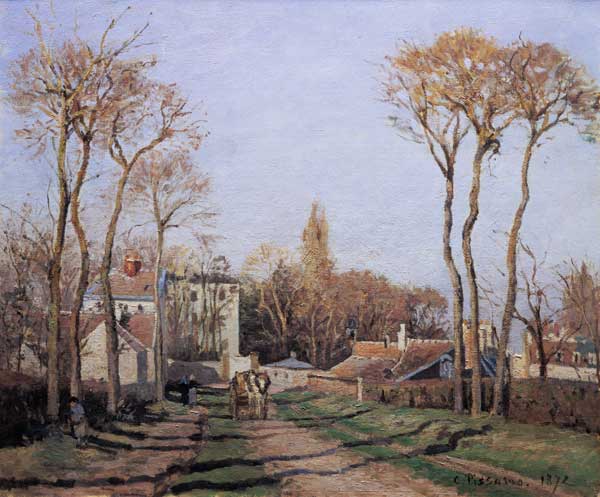 Entrance to the Village of Voisins, Yvelines od Camille Pissarro