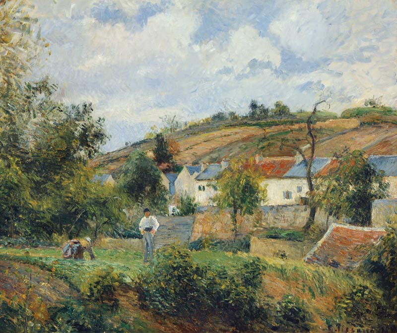 Pissarro / Village near Pontoise / 1873 od Camille Pissarro