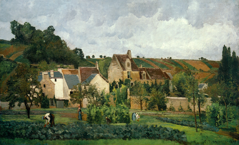 L ' Hermitage at Pontoise od Camille Pissarro