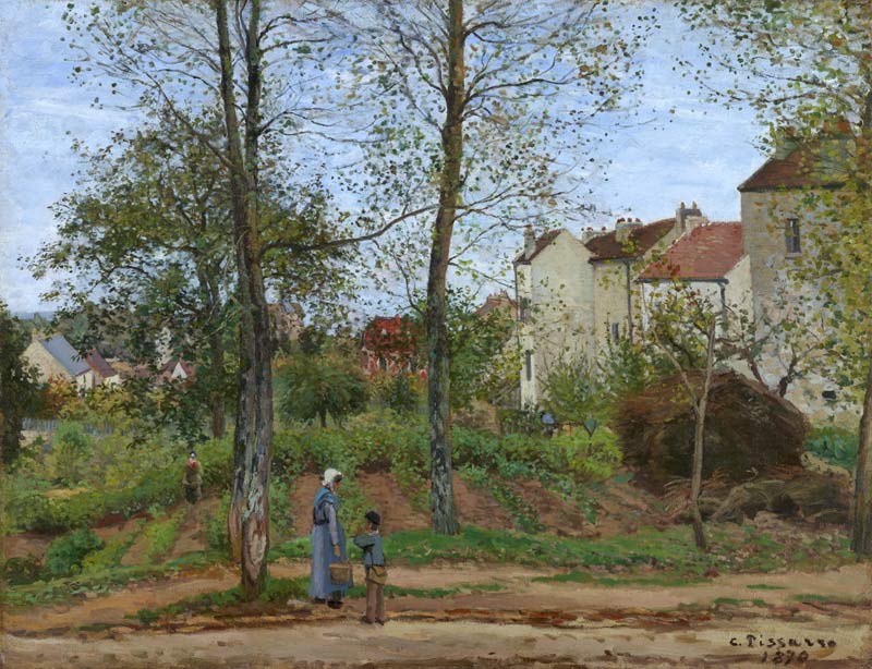 Countryside at Louveciennes I od Camille Pissarro