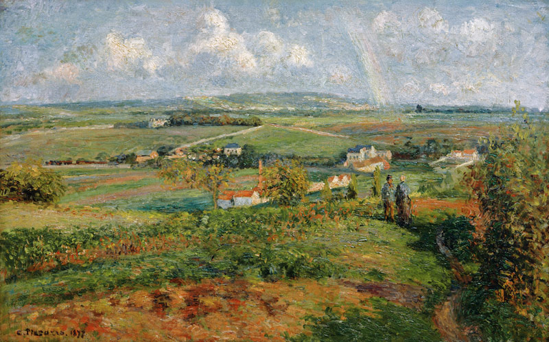Pissarro / Rainbow, Pontoise / 1877 od Camille Pissarro