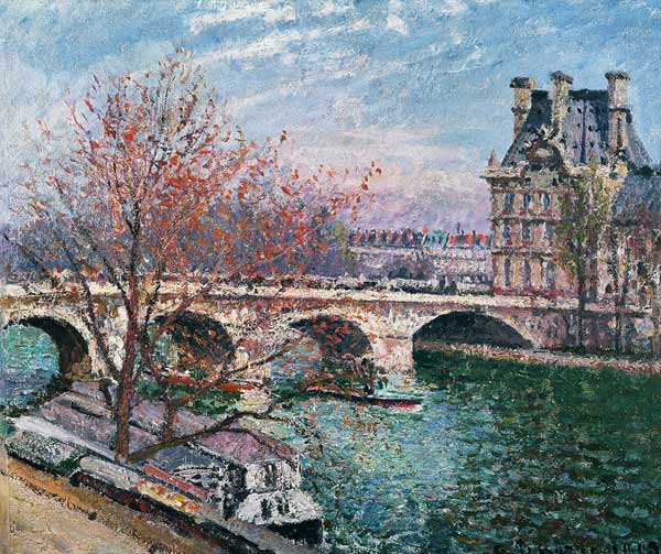The Pont-Royal and the Pavillon de Flore od Camille Pissarro
