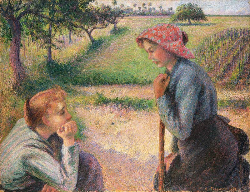 Two young farmers od Camille Pissarro