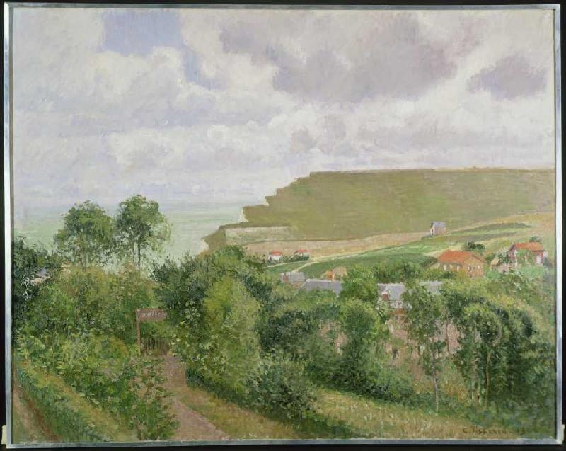 View of Berneval od Camille Pissarro