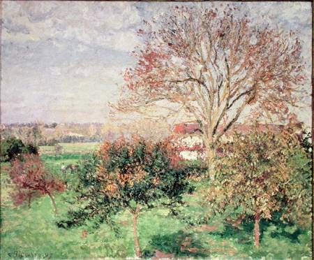 Autumn morning at Eragny od Camille Pissarro