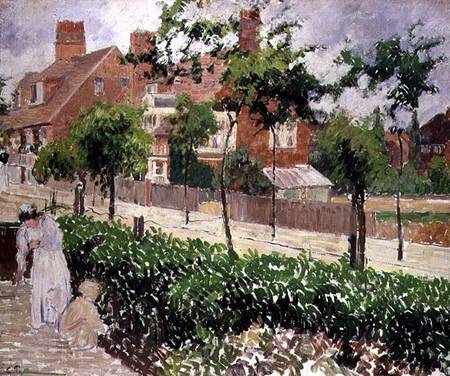 Bedford Park, Bath Road, London od Camille Pissarro
