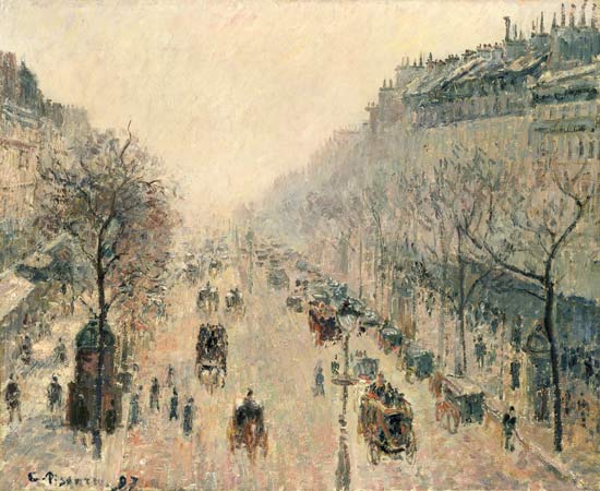 Boulevard Montmartre od Camille Pissarro