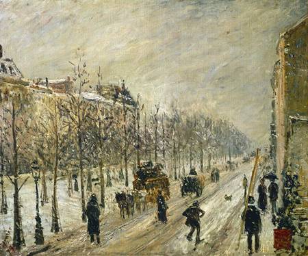 The Boulevards under Snow od Camille Pissarro