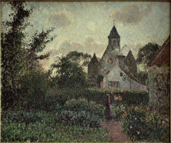 C. Pissarro / The Church in Knocke od Camille Pissarro