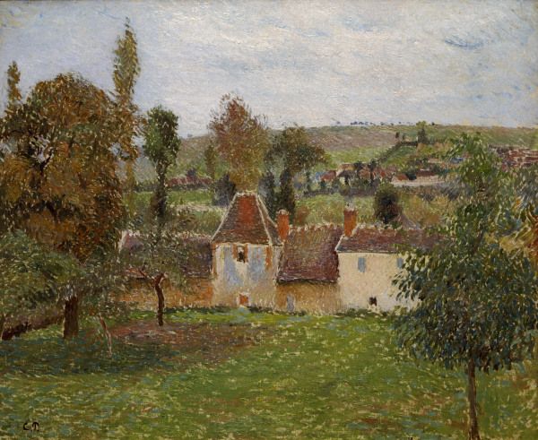 C.Pissarro, Farm in Bazincourt od Camille Pissarro