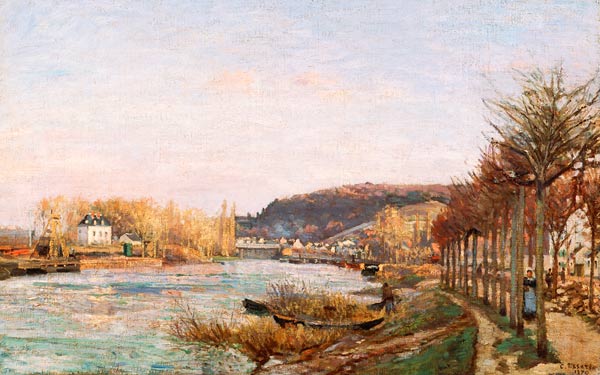 The Seine at Bougival od Camille Pissarro