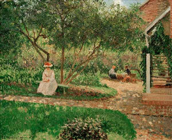 Pissarro / Coin de jardin à Eragny od Camille Pissarro