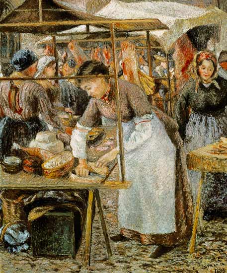 The butcher woman od Camille Pissarro