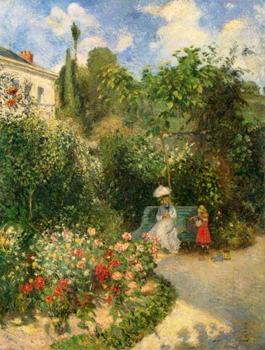 The garden in Pontoise od Camille Pissarro