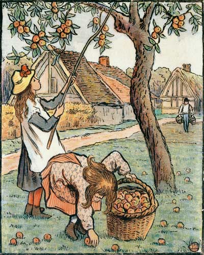 Gathering Apples, from 'Travaux des Champs' od Camille Pissarro