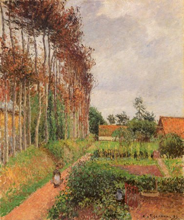 The farmstead the Auberge Ango, Varengeville od Camille Pissarro