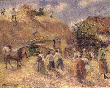 The Harvest od Camille Pissarro