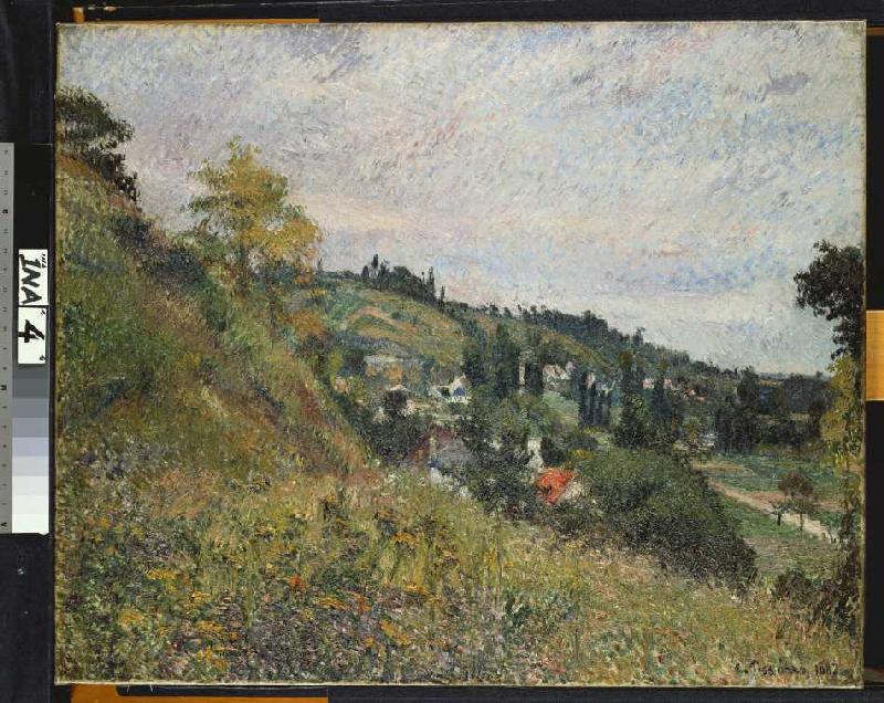 Hügelige Landschaft bei Auvers od Camille Pissarro