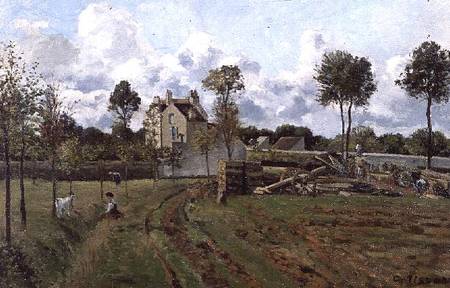 Landscape, Louveciennes od Camille Pissarro