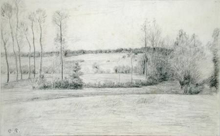 Landscape with Trees od Camille Pissarro