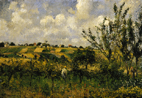 Countryside at Pontoise od Camille Pissarro