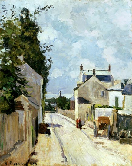 Rue de l'Ermitage, Pontoise od Camille Pissarro