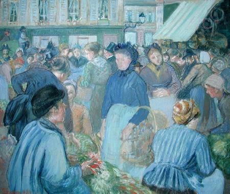 The Market at Gisons od Camille Pissarro